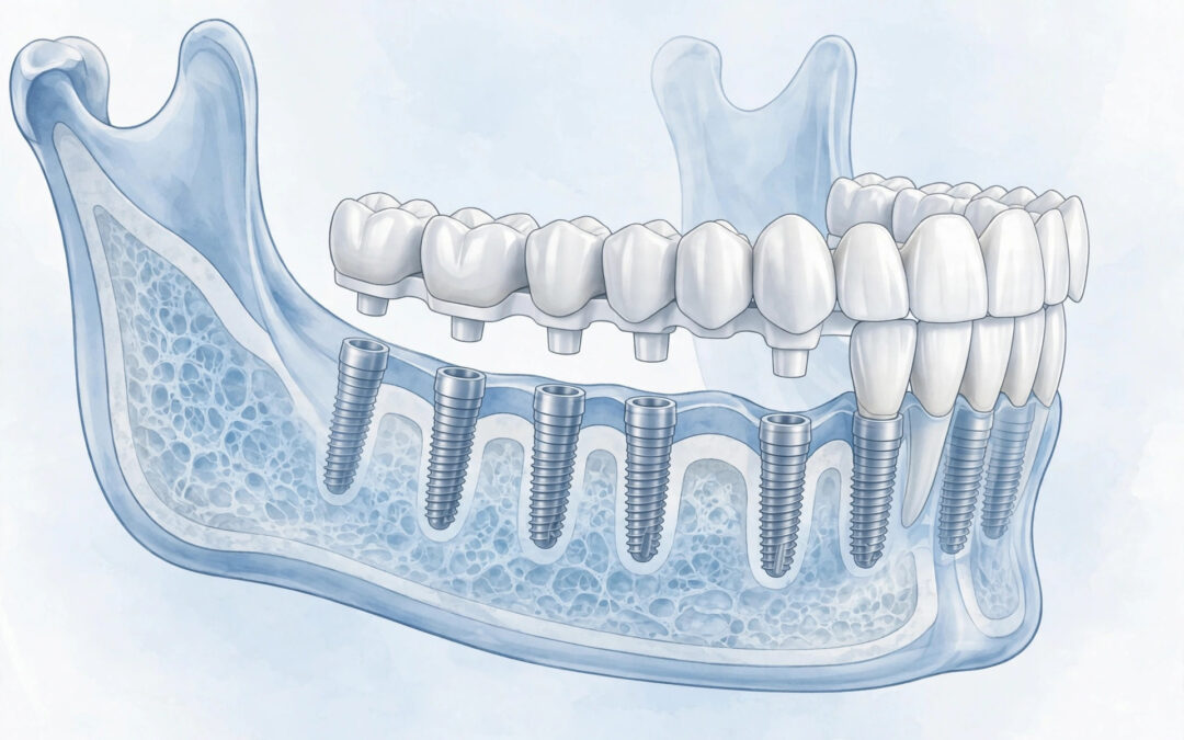 All-on-6 vs All-on-4 in Roseville: Which Full-Arch Option Fits You?